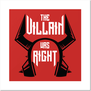 The Villain Was Right Logo New! Posters and Art